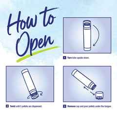 Discreet dispensing tube for Sambucus 200CK pellets