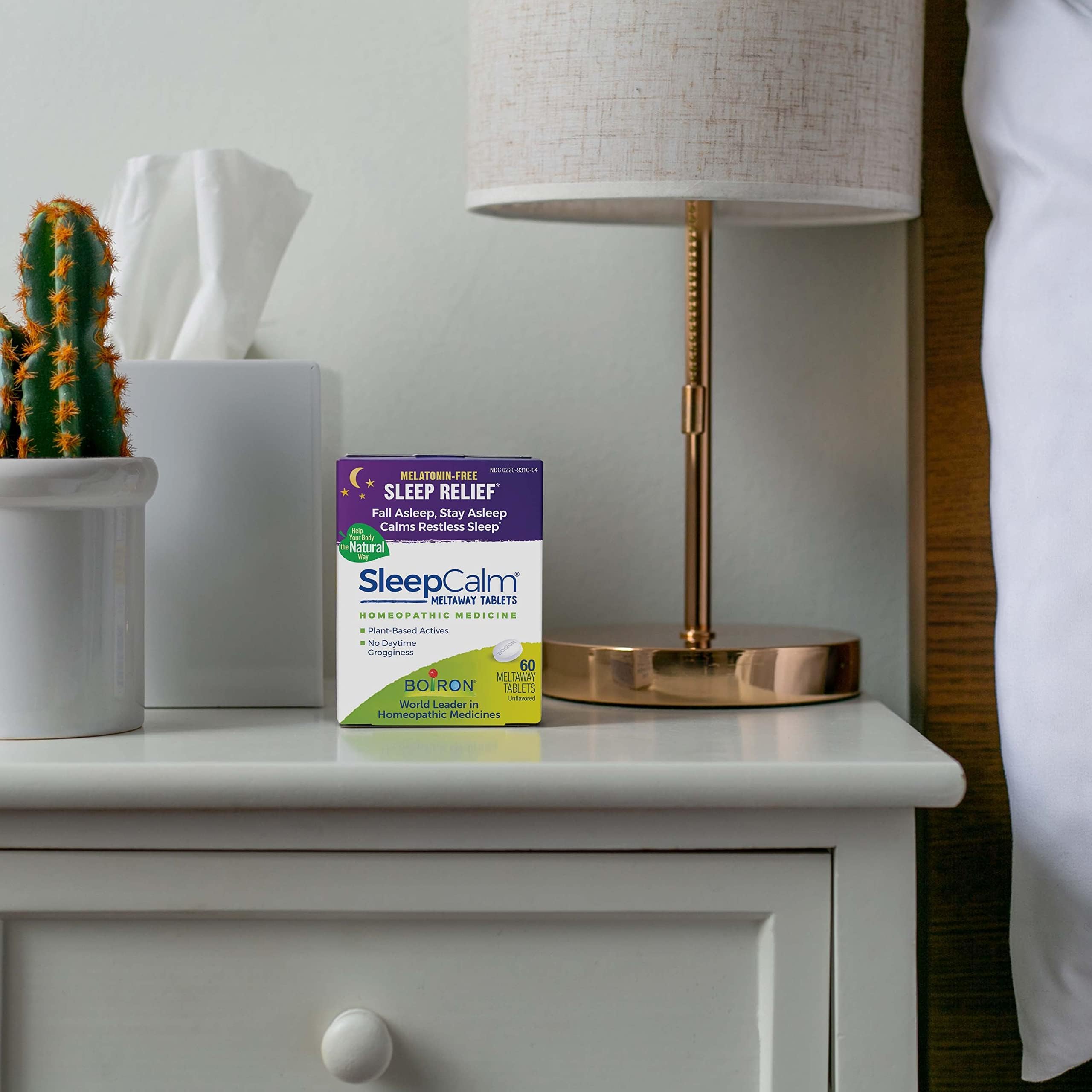 Box packaging highlights 180-count supply for travel and home use.