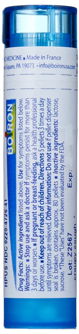 Boiron Spongia Tosta 30C packaging box shown for easy at home use.