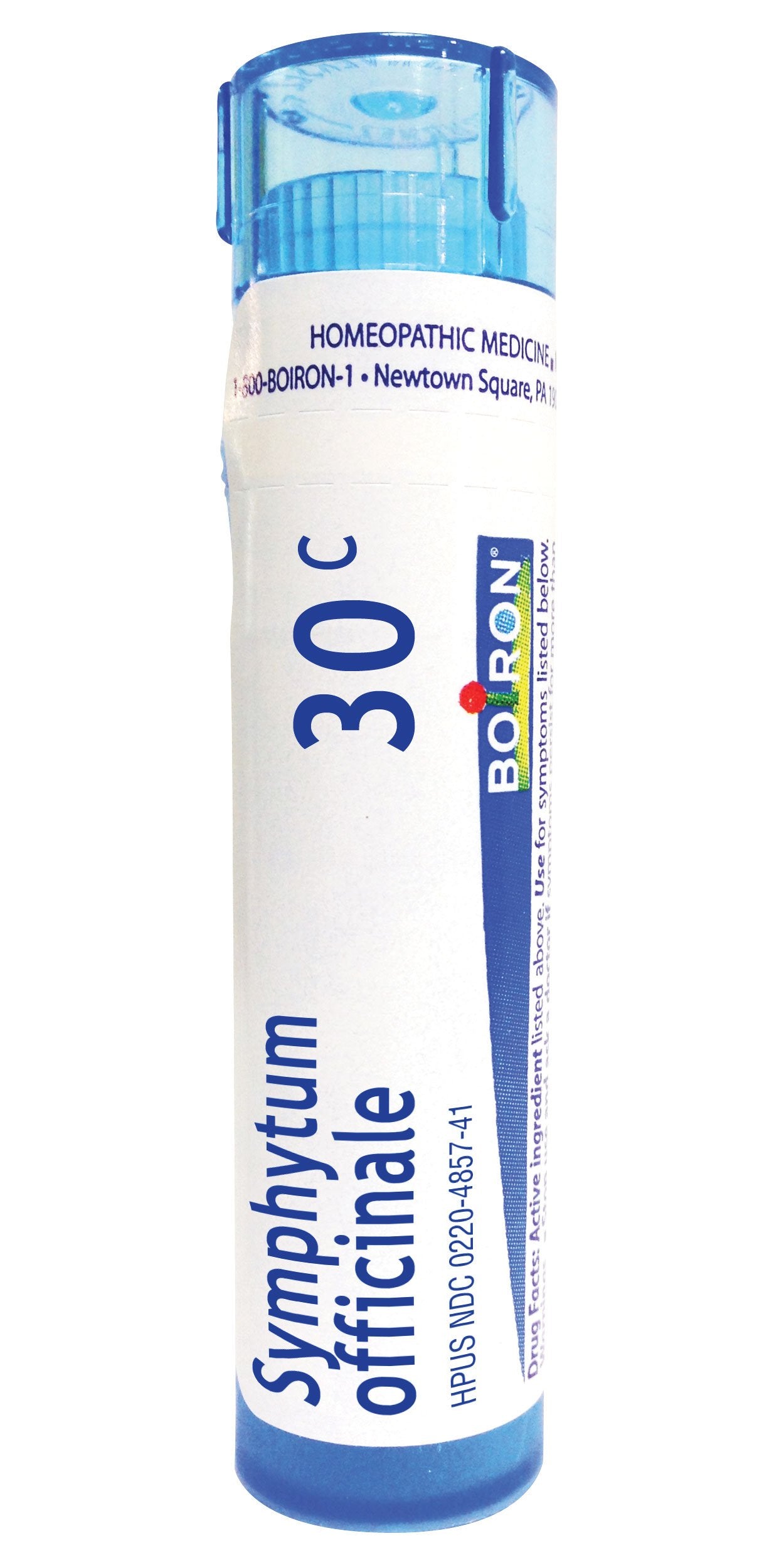 Boiron Symphytum Officinale 30C pellets in an 80-count tube for bone support
