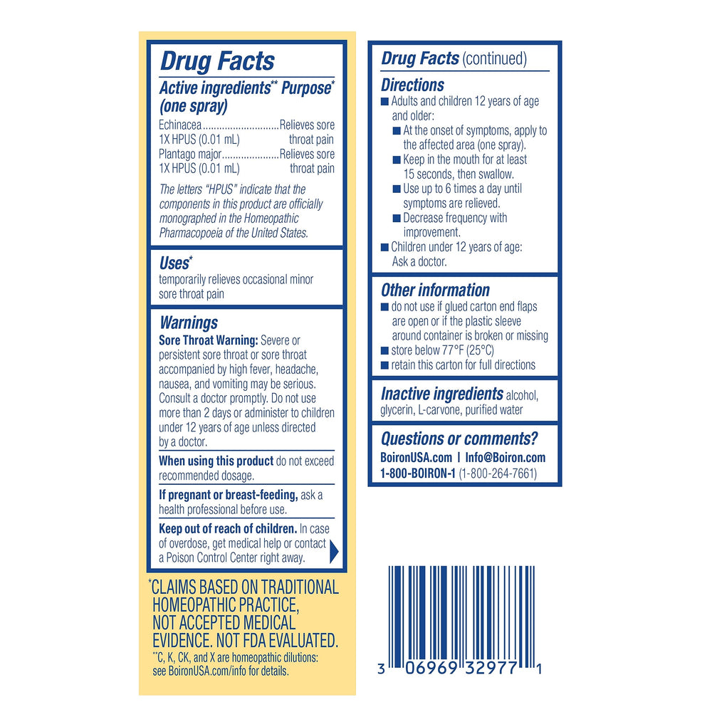 Protective cap on ThroatCalm bottle ensures hygienic dosing.