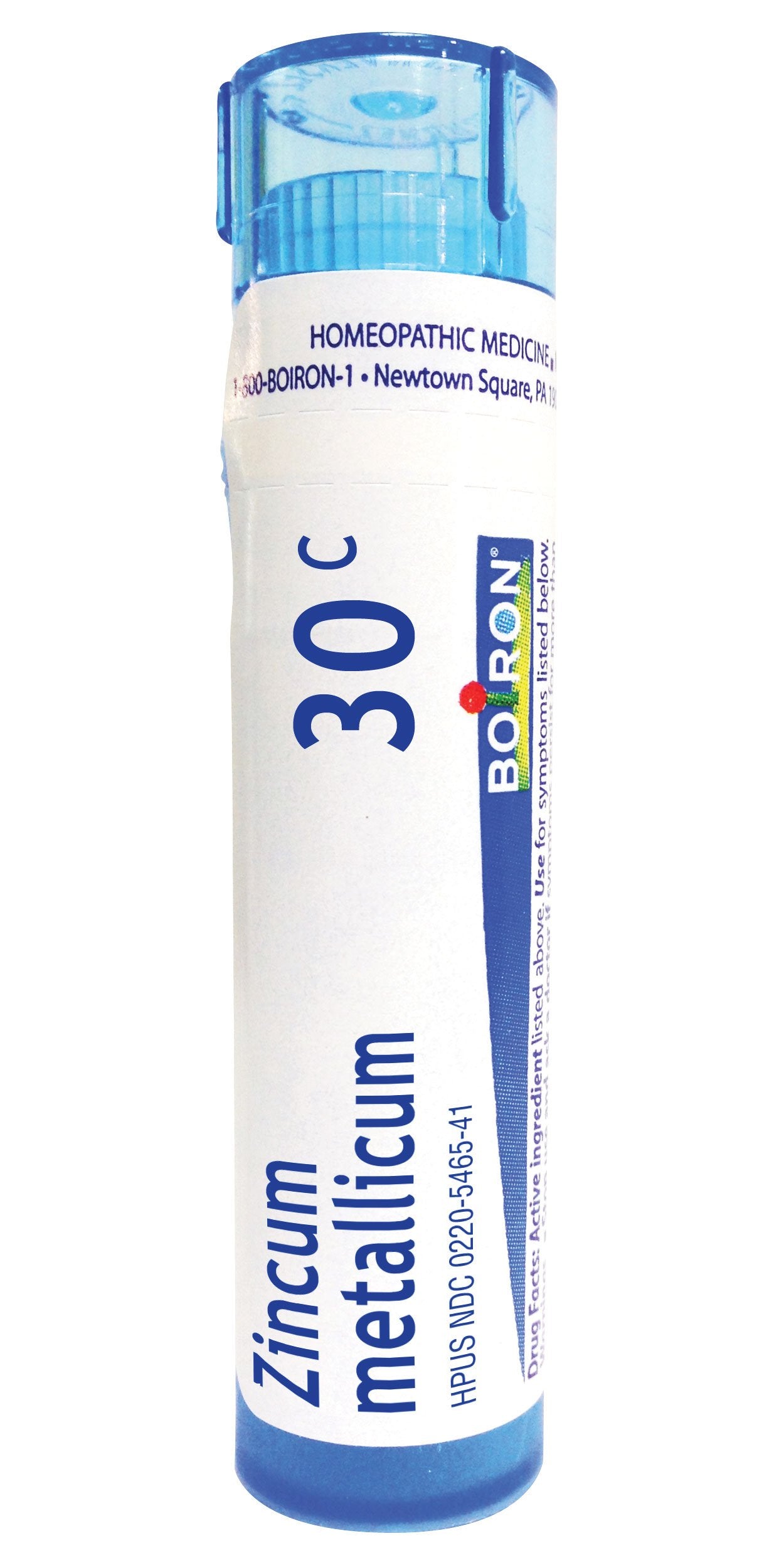 Boiron Zincum Metallicum 30C pellets for leg cramps.