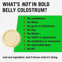 Bold Belly Colostrum Powder added to toddler milk for gentle nutrition