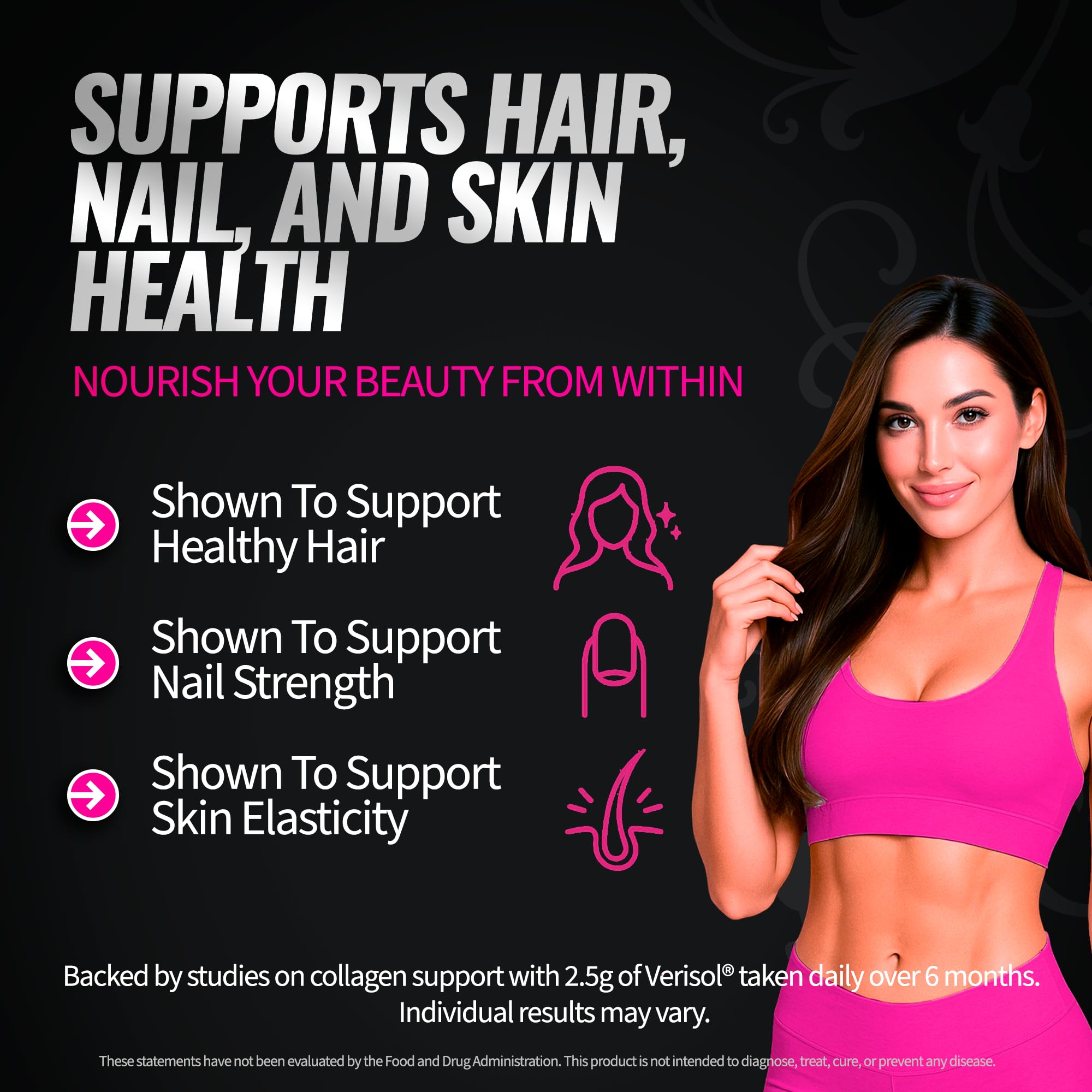 Bold Buns Creatine for Women packaging shot emphasizes quality and third-party tested safety.