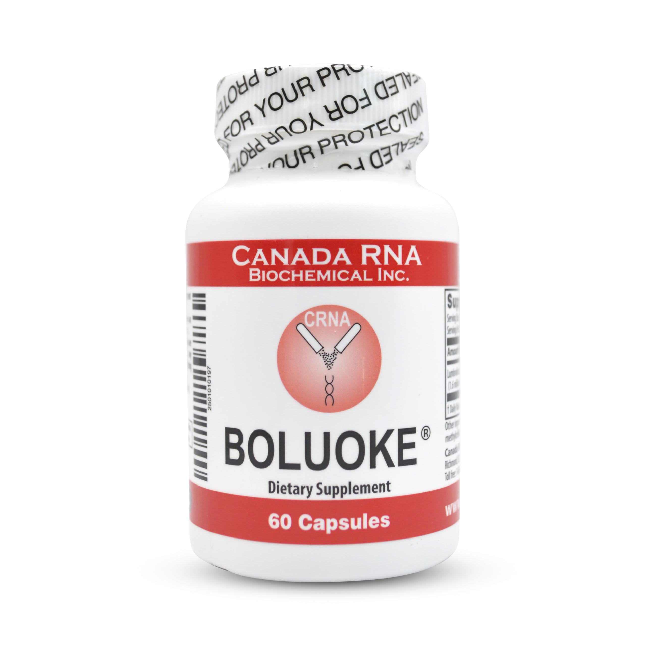 Boluoke Canada RNA bottle image showing capsules for daily coagulation balance support.