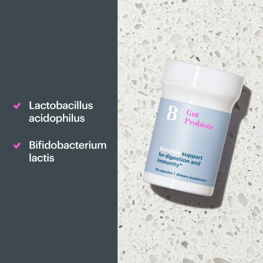 Bonafide Balance Blend capsule close-up highlights easy-to-swallow design