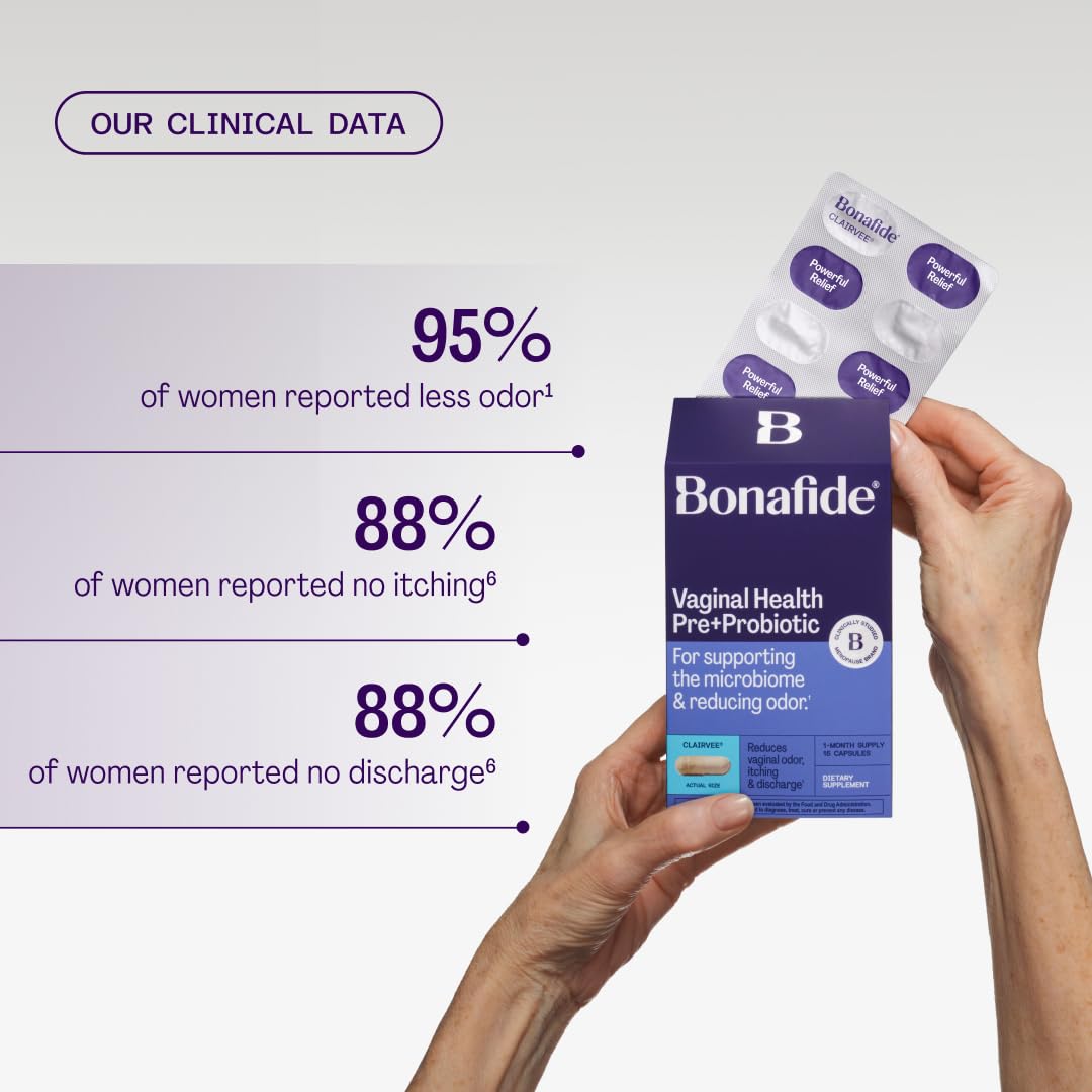 Bonafide Clairvee box packaging indicates a 3-month supply.