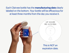 Bonafide Clairvee packaging box highlighting hormone-free, drug-free option