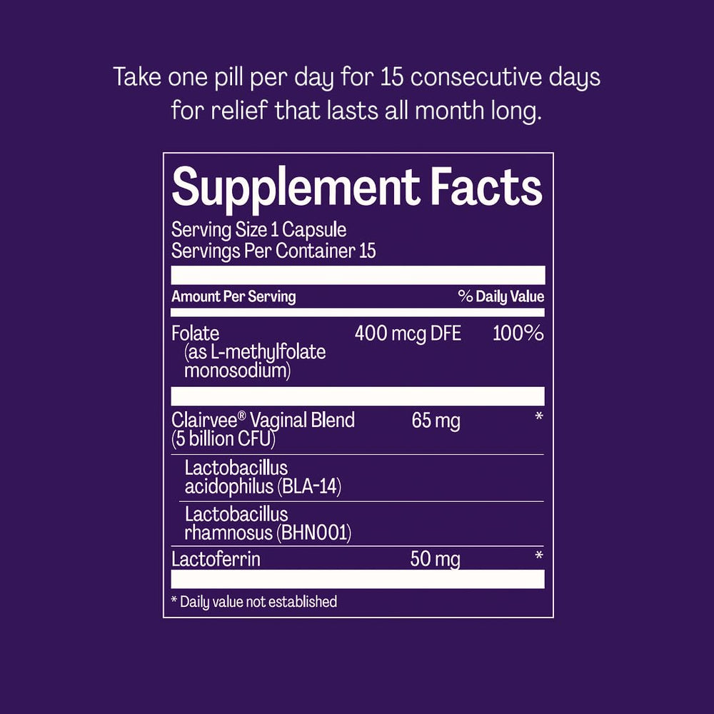 Bonafide Clairvee usage steps graphic guiding a 15-day start