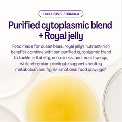 Bonafide Serenol packaging spread shows four botanicals and royal jelly ingredients.