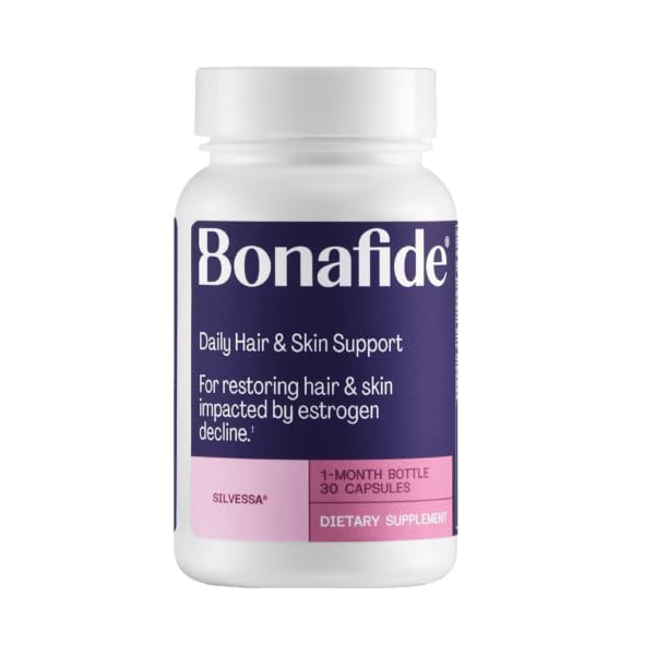 Bonafide Silvessa capsule bottle for inside-out hair and skin support.