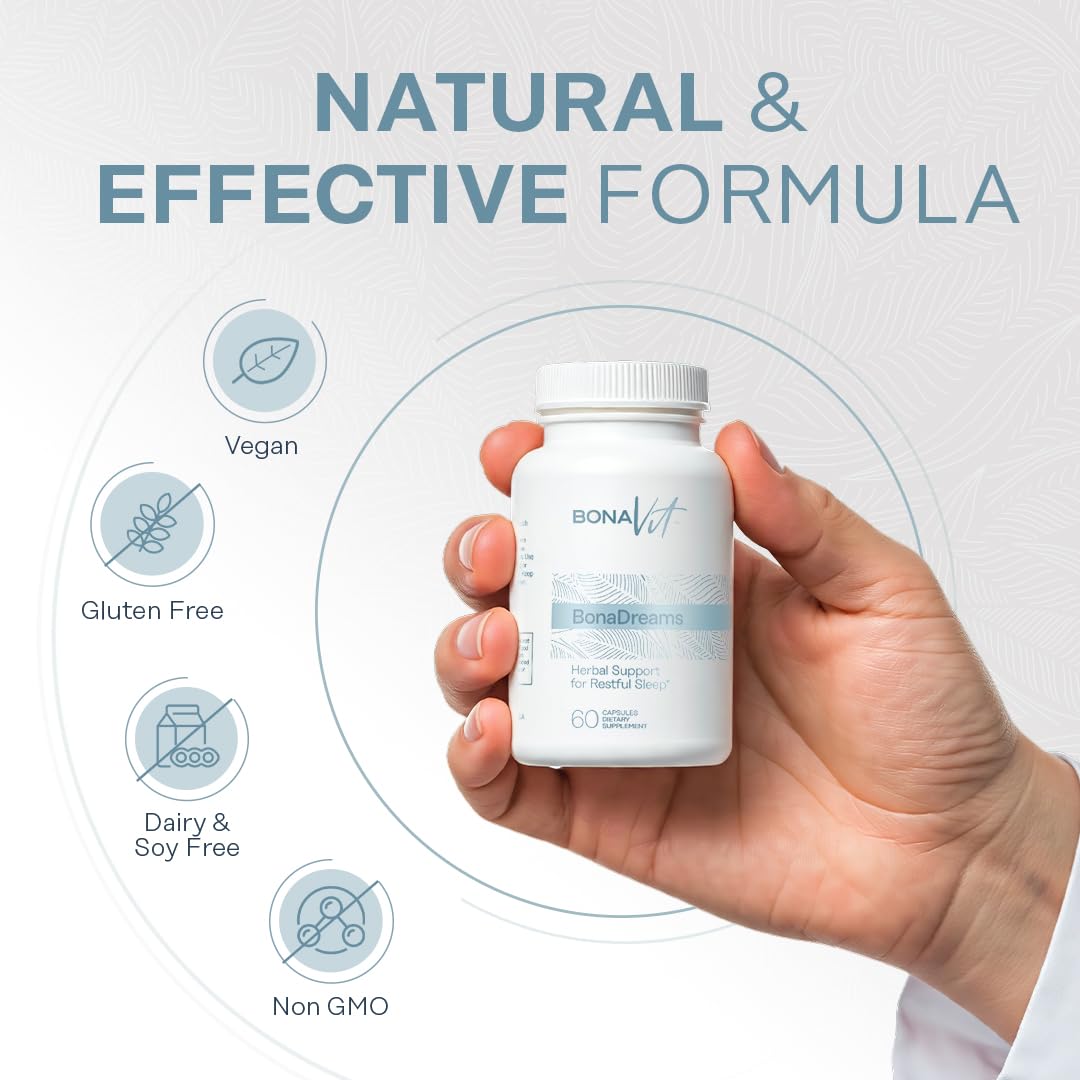 Capsules being poured, illustrating easy, vegan sleep support.