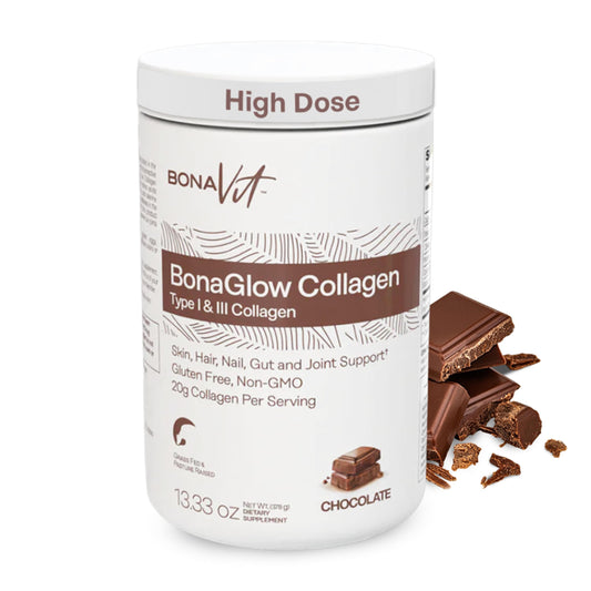 Bonavit Collagen Peptides bottle highlighting premium packaging for daily wellness.