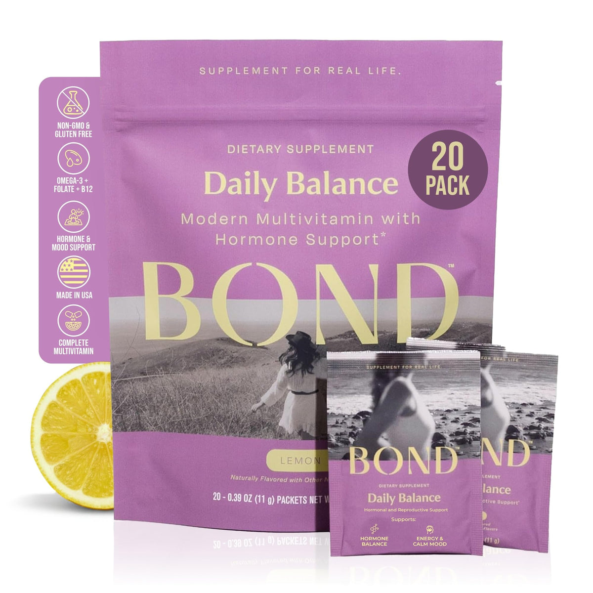 BOND Prenatal Drink Mix bottle for on-the-go daily nourishment