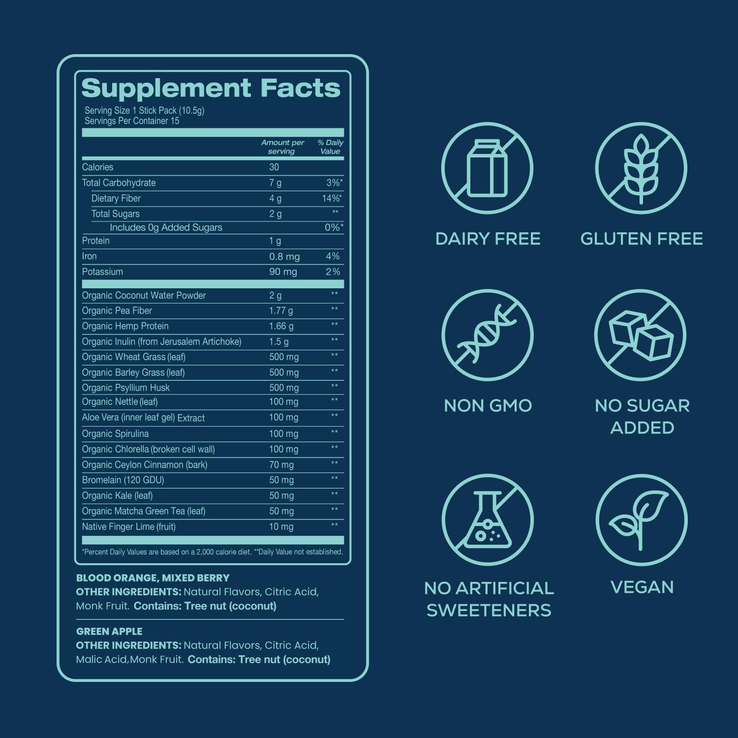 Bondi Pure daily serve 30 servings bottle image