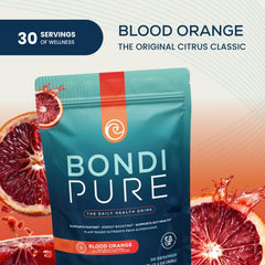 Bondi Pure raw ingredients closeup featuring greens and fibers
