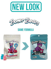 Boner Bears 20-pack box interior image, 60 doses ready for quick use.