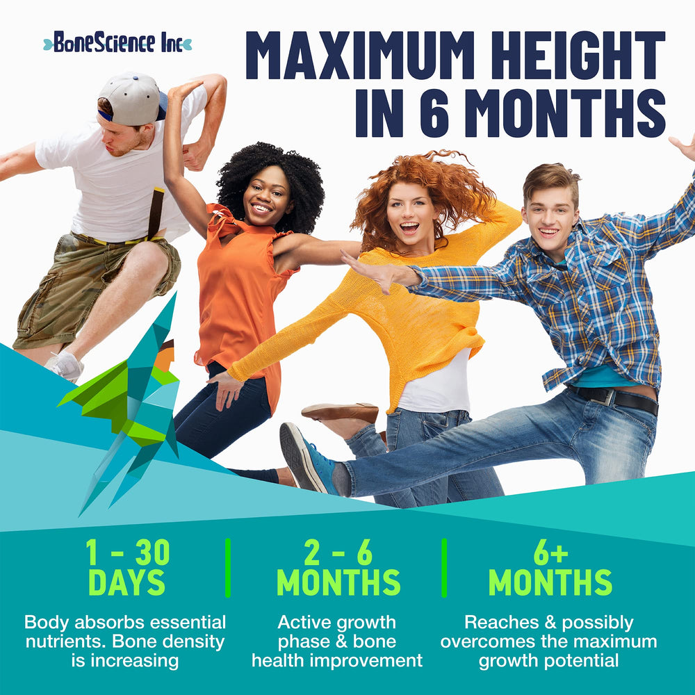 BoneScience capsules contain calcium, zinc, and vitamin D3 for bone health.