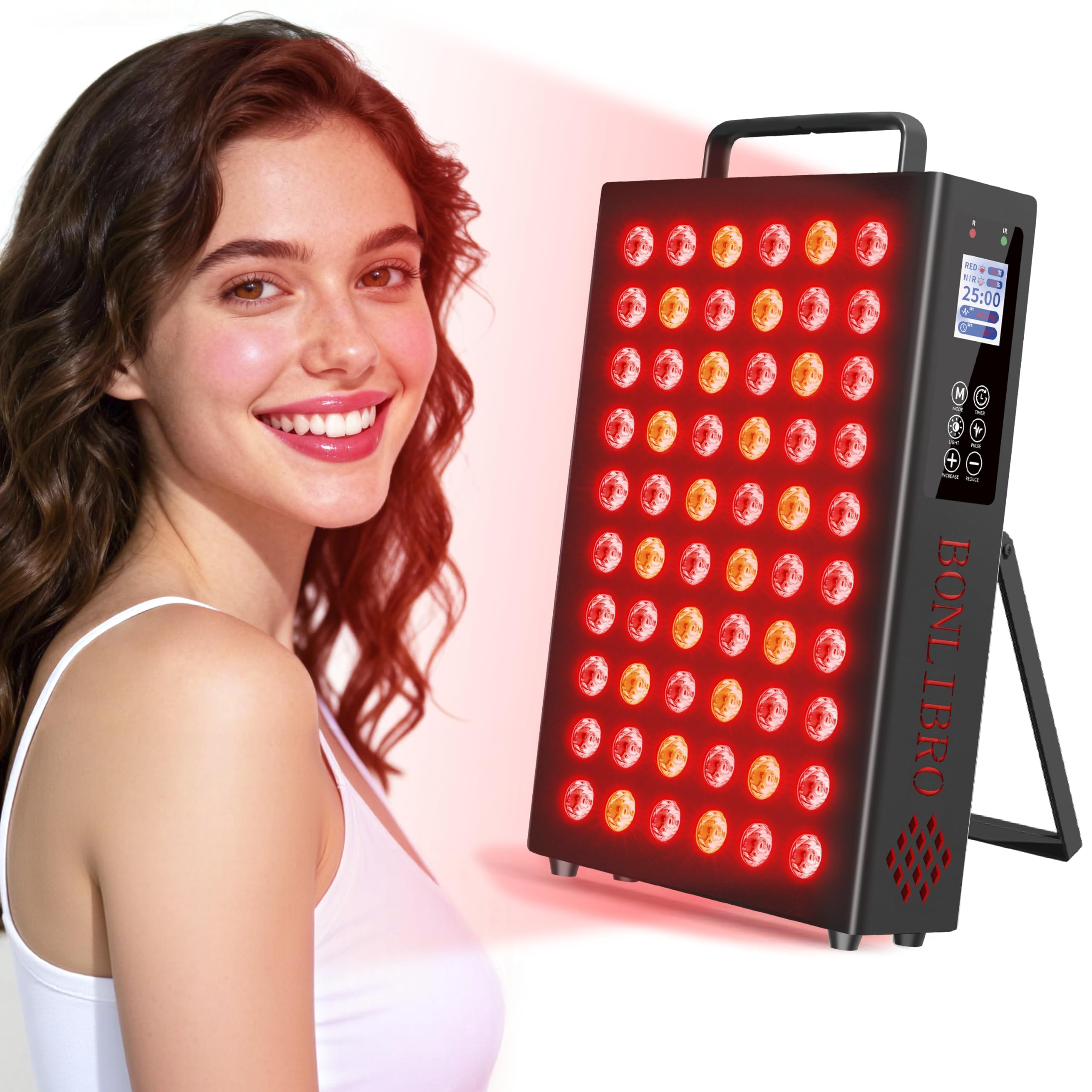 Four-wavelength BONLIBRO panel delivering red and near-infrared light