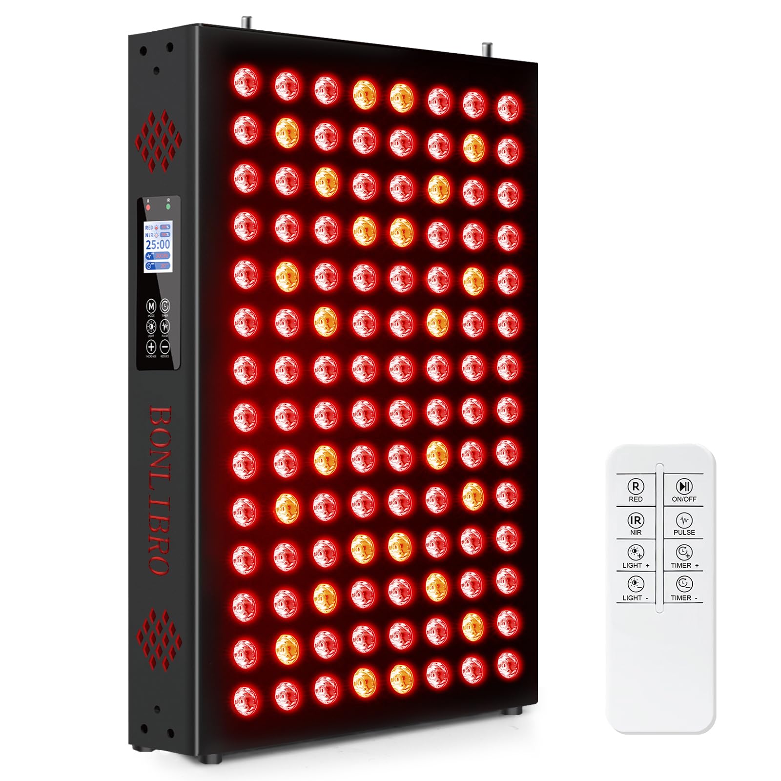 BONLIBRO red light panel face closeup promoting skin vitality and relaxation
