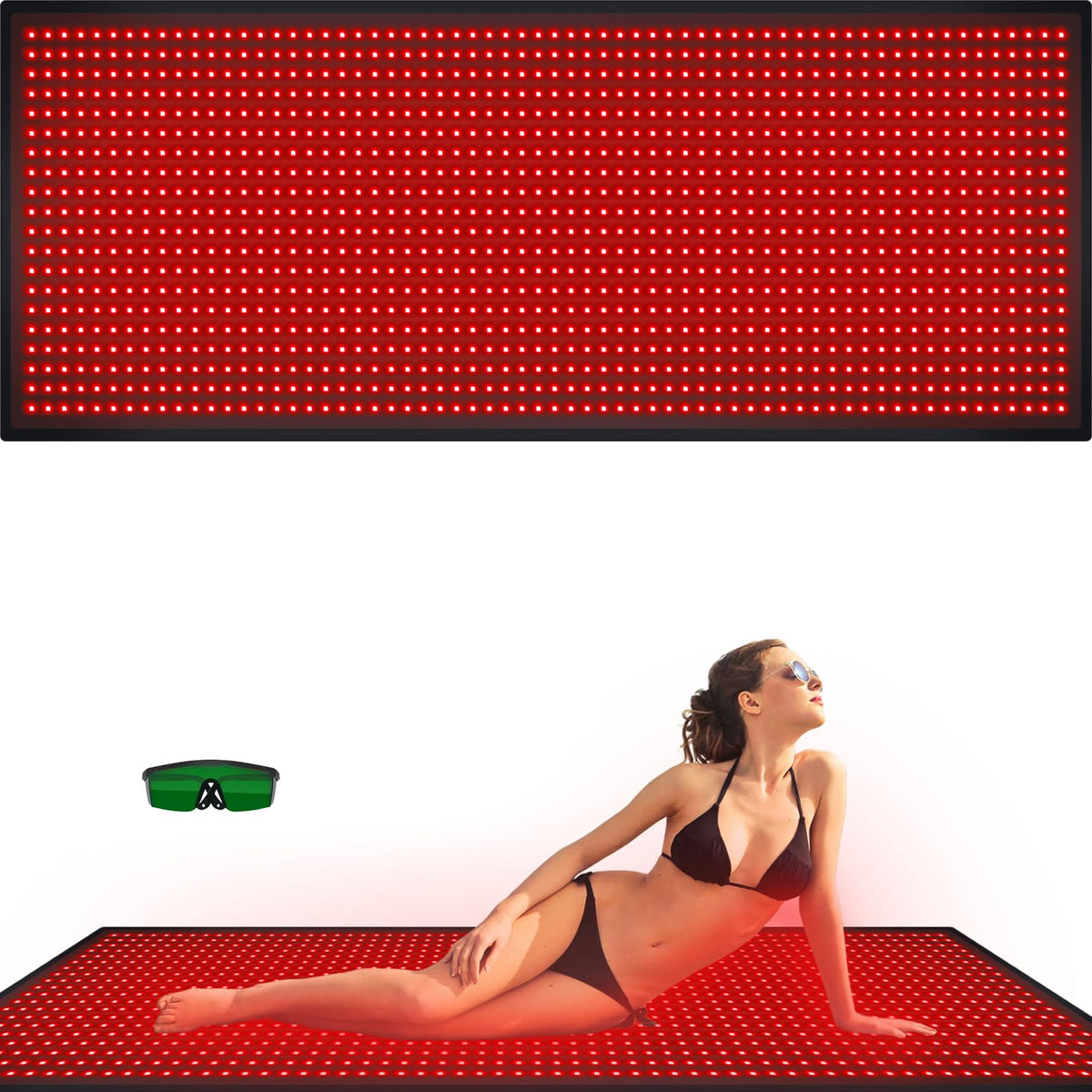 Bonodave red light therapy pad offers full body coverage for relaxation.