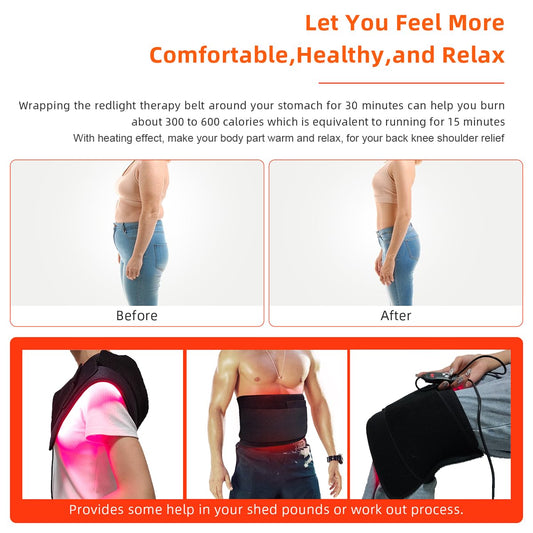 bonodave wrap-around knee use showing flexible belt for targeted comfort