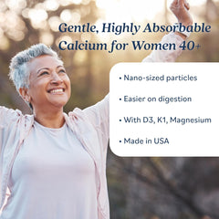 BonStrong Nano Calcium label panel featuring MSM and minerals for a complete profile.