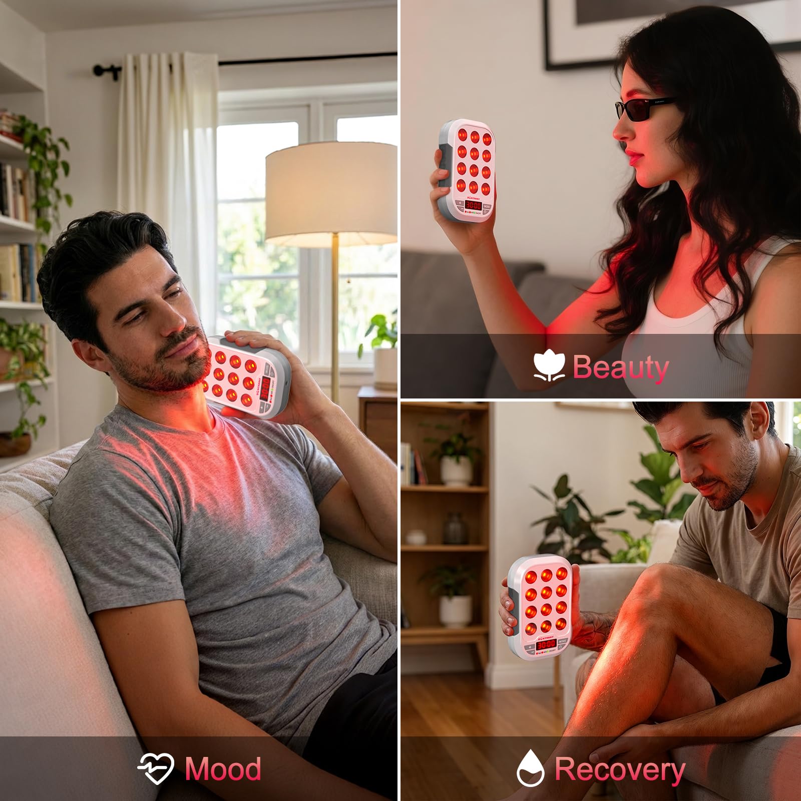 BONTANNY BO-60 device emitting warmth for a soothing session