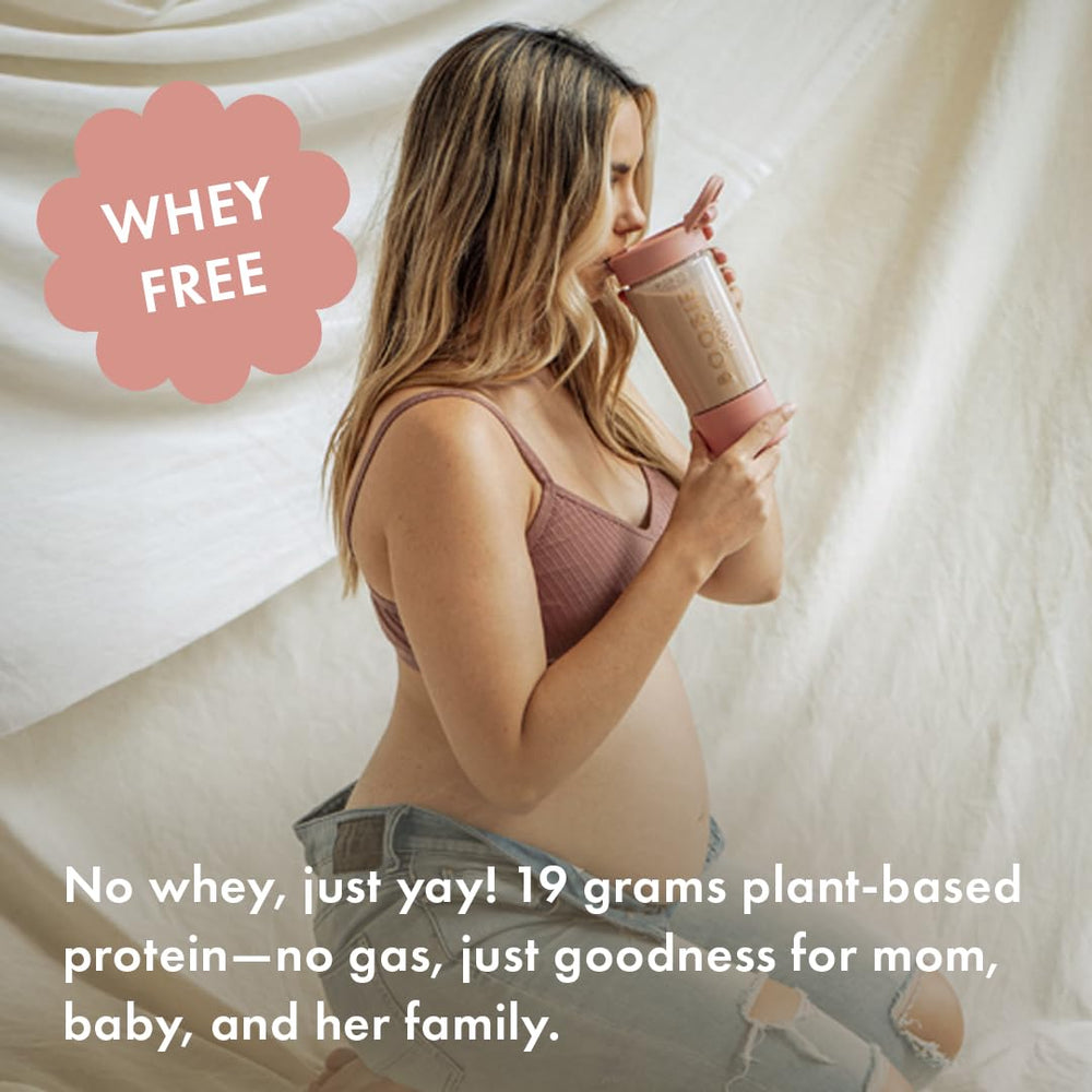 Boobie Body Probiotic Blend bottle hints at gut-friendly support for moms.