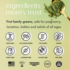 Boobie Brands glass with vibrant green smoothie for a morning greens ritual