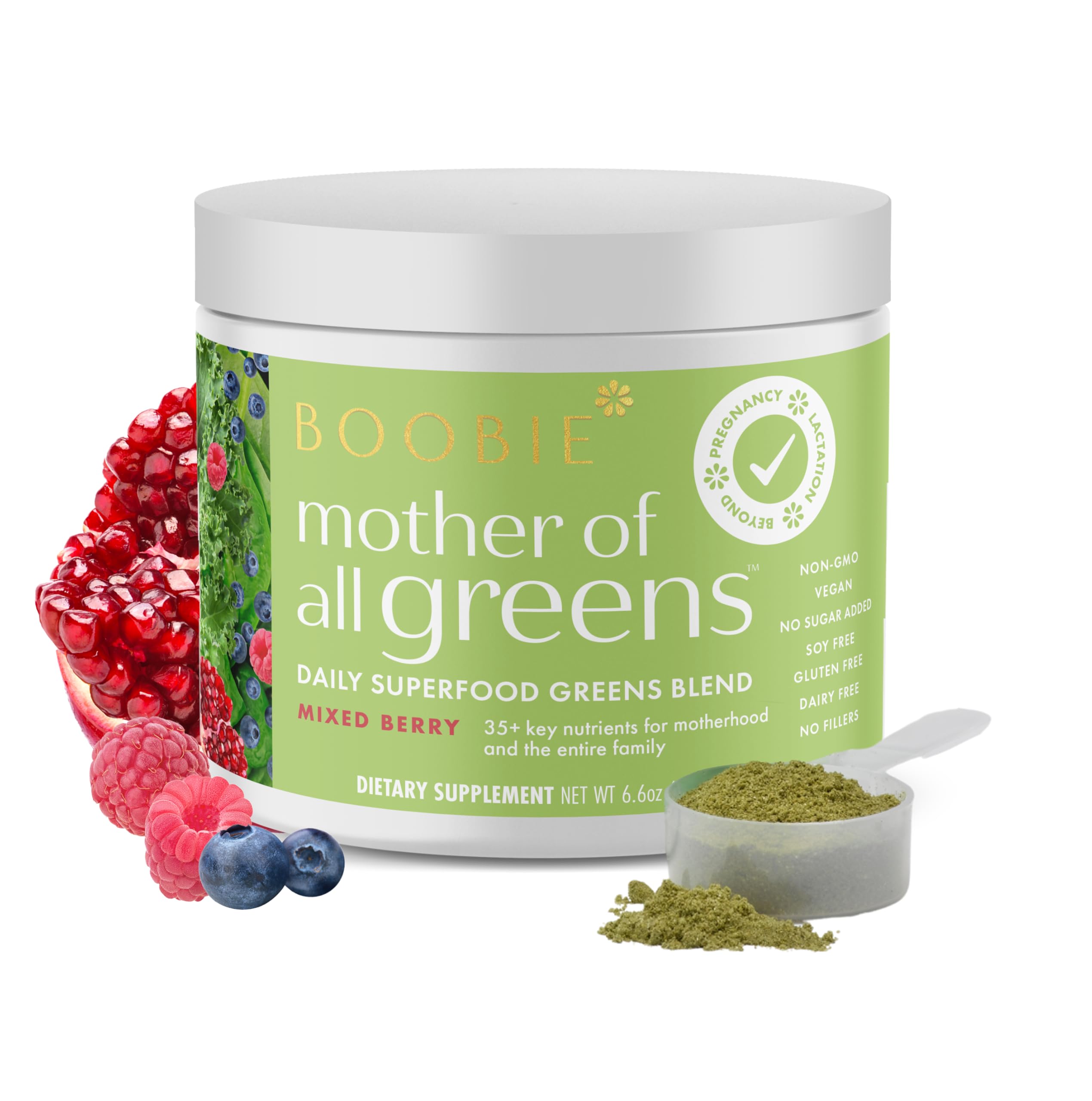 Boobie Brands mother-of-all-greens tub front for easy family greens