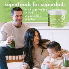 Vegan, gluten-free badge on Boobie greens packaging