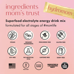 Boobie Hydromom supports lactation hydration with a refreshing taste