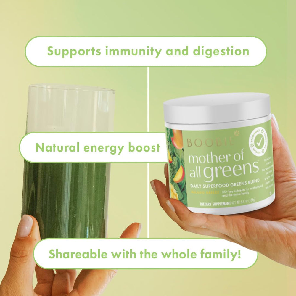 Boobie Mango Breeze powder dissolving, smooth texture ideal for busy mornings.