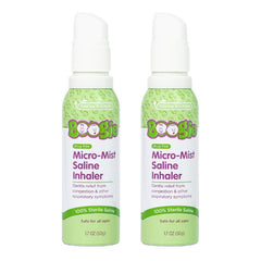 Boogie Micro-Mist saline refill pack with two cans for on-the-go nasal comfort