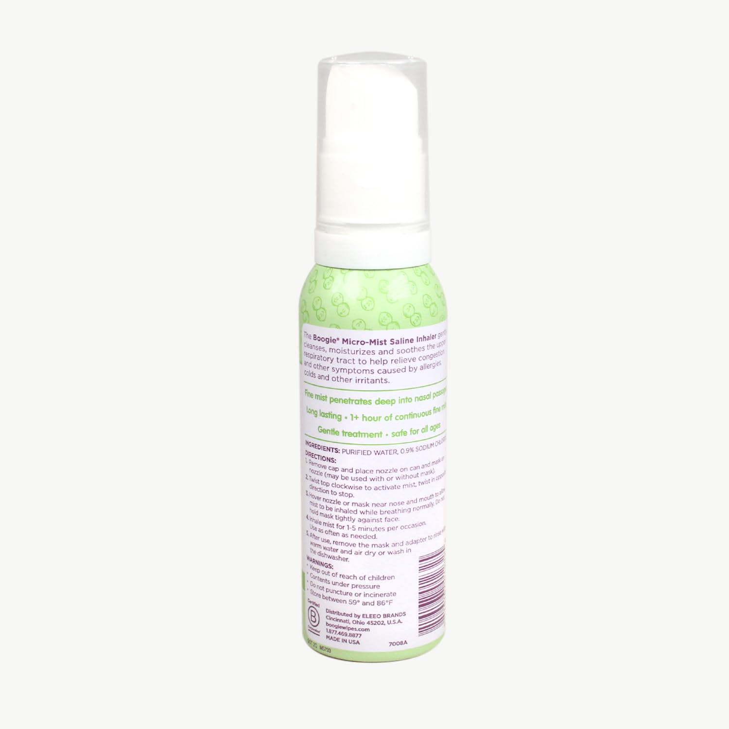 Boogie Micro-Mist unscented nasal spray ideal for kids
