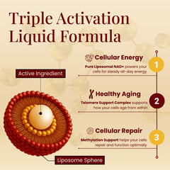 Boost Labs NAD+ liquid added to coffee for smoother daytime energy