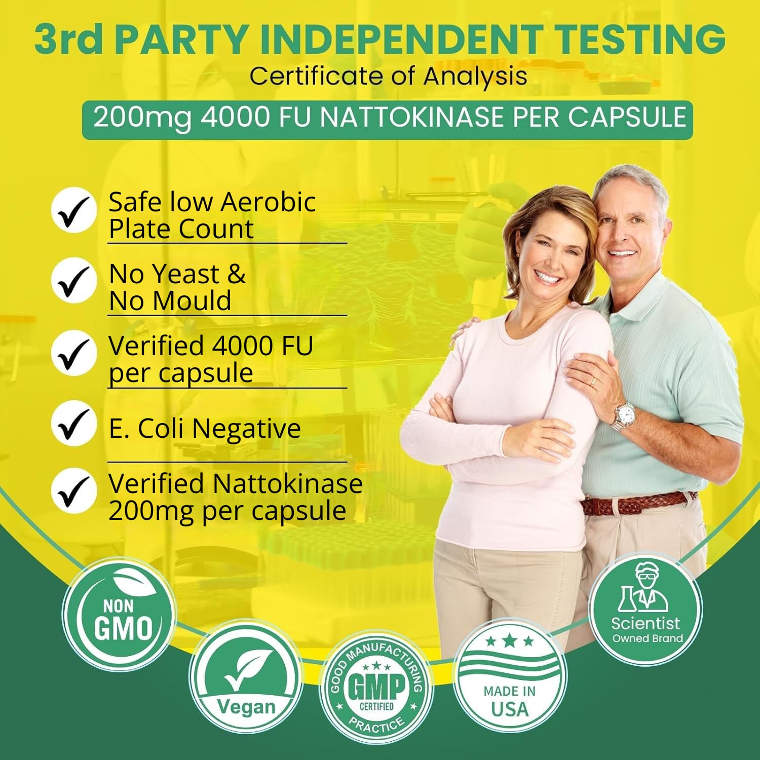 BoostCeuticals Nattokinase 4000 FU capsule close-up reveals easy-to-swallow vegan capsule