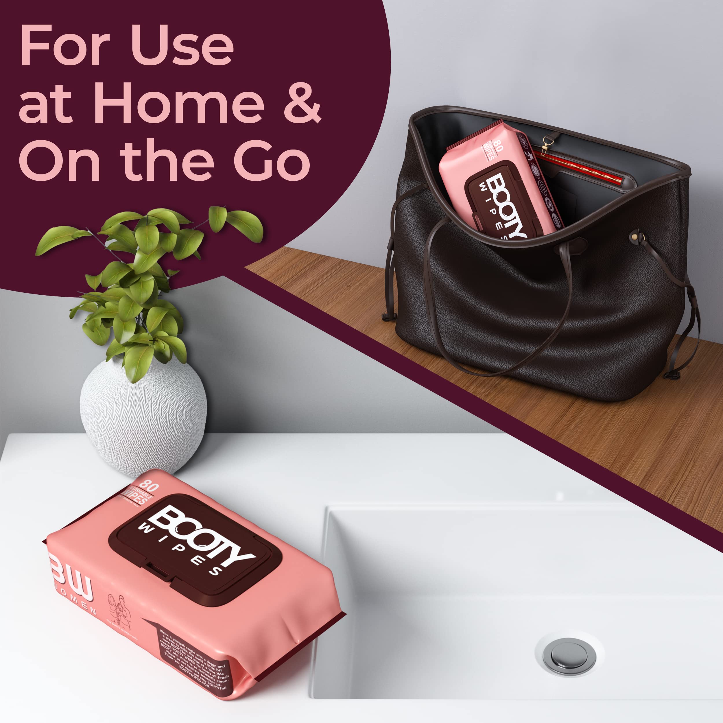 Booty Wipes versatile cleansing for body, face, or hands after workouts
