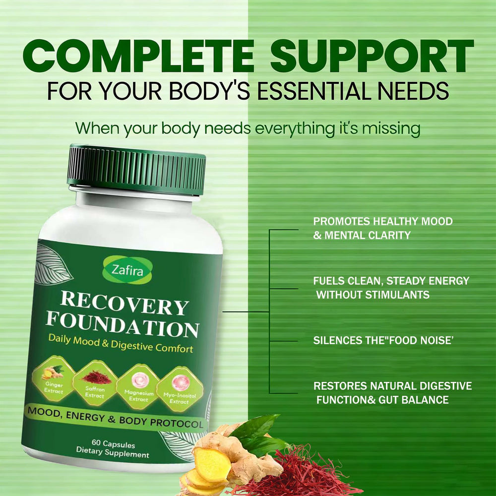 Boreome Zafira Recovery dosage pack emphasizes easy daily intake for digestive comfort.