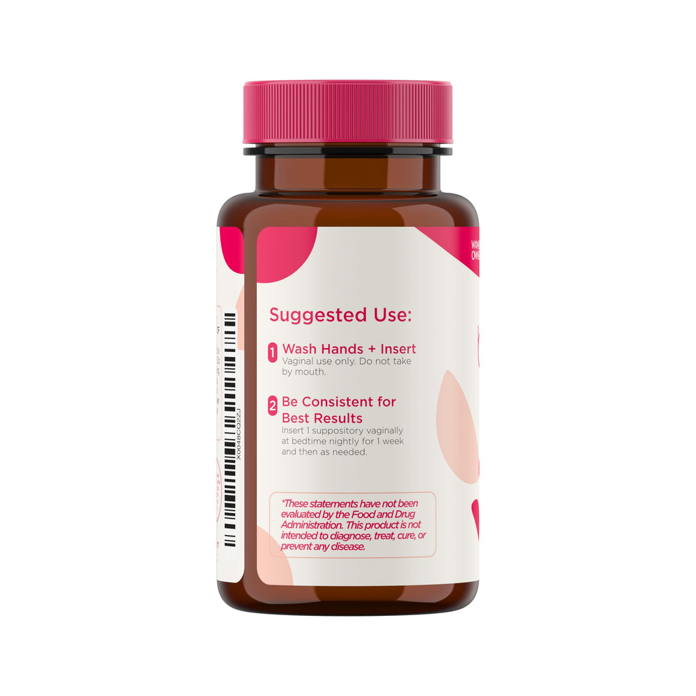BoriCap Heale 600mg suppository close-up highlighting smooth texture