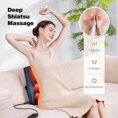 Boriwat dual heating zones with two levels offer warm comfort for tired muscles