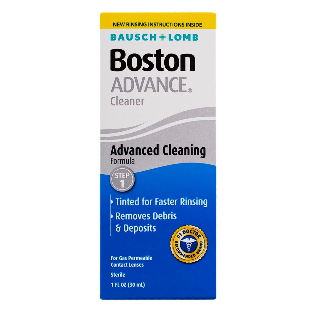 Boston Advance Cleaner 1 oz bottle for gas permeable lenses.