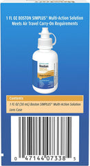 Boston SIMPLUS in-use scene illustrating a lens care routine