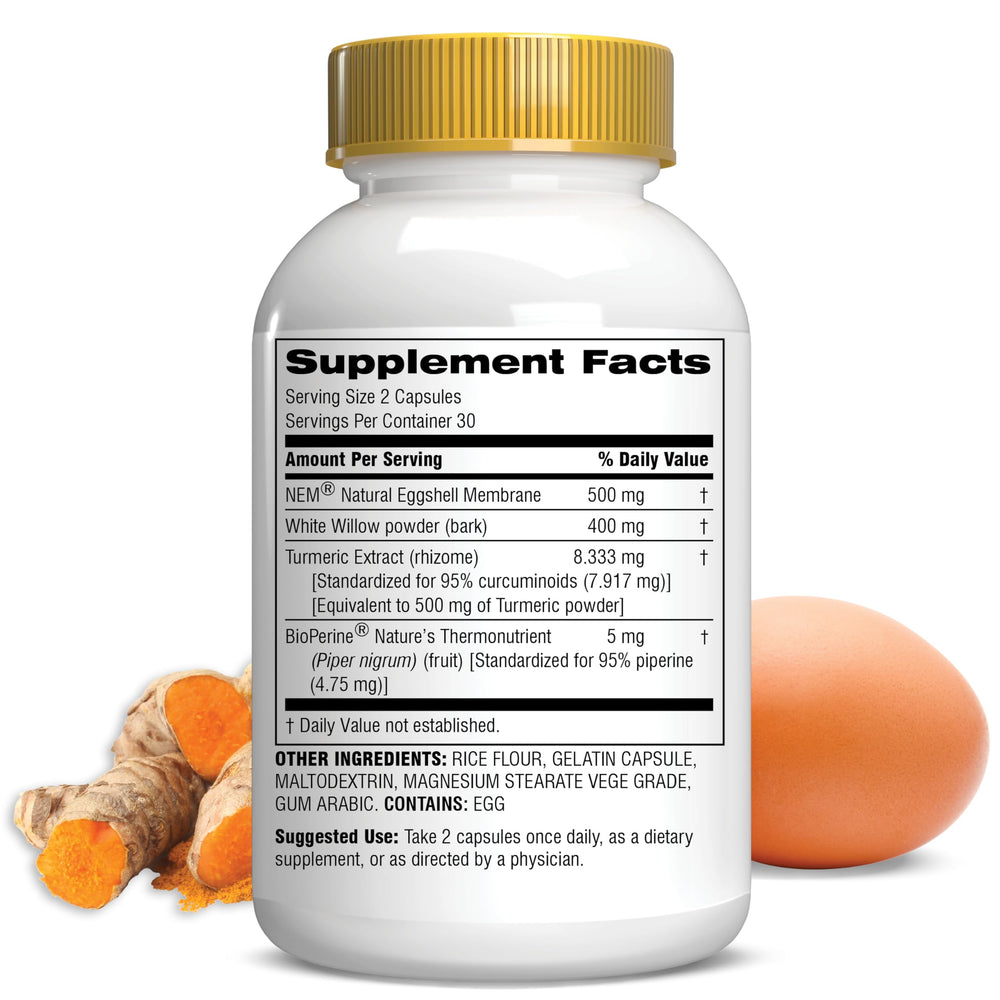 Botanic Choice Fast Act Joint Comfort capsules shown for convenient daily use.