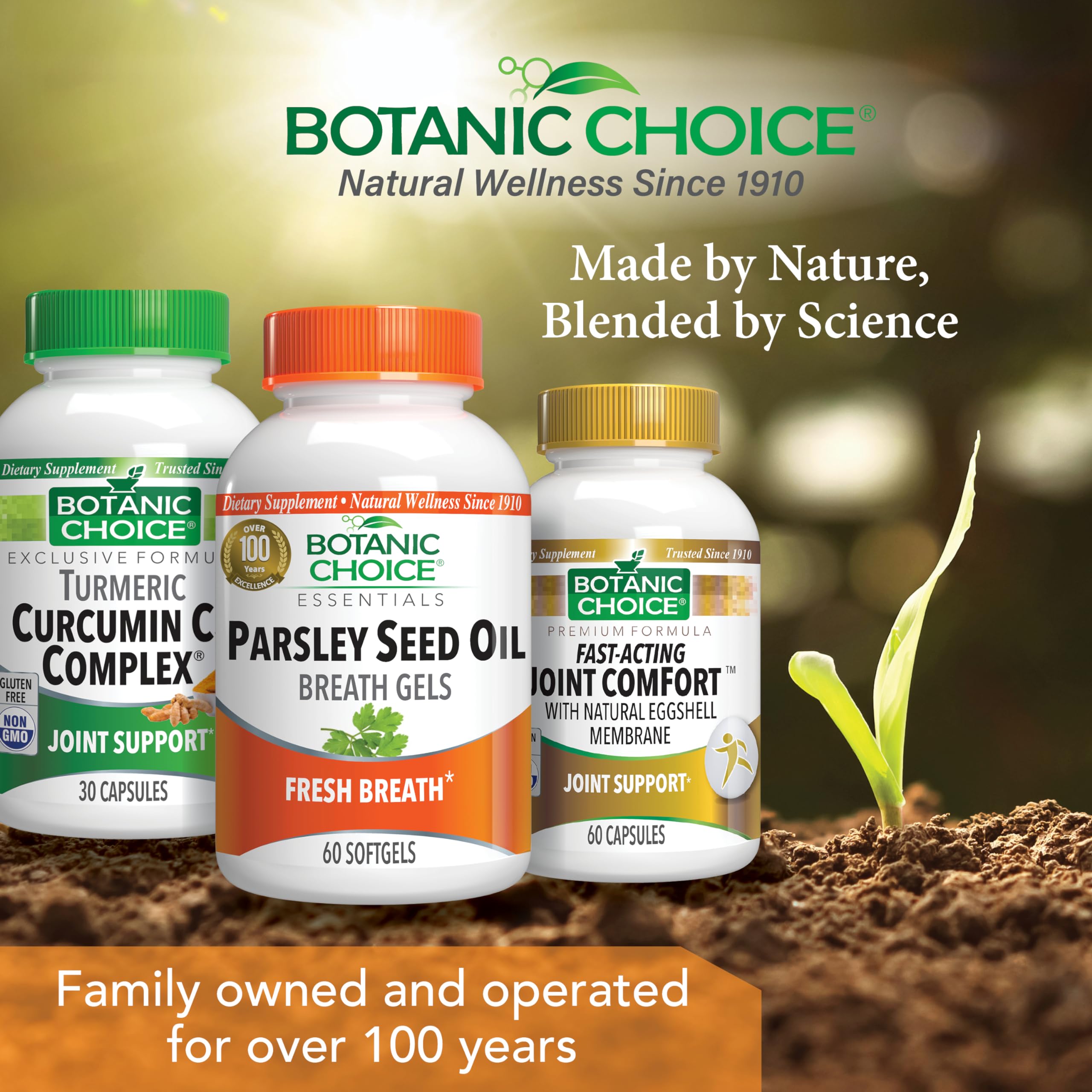 Serving suggestion shows convenient daily dose for meals on the go.