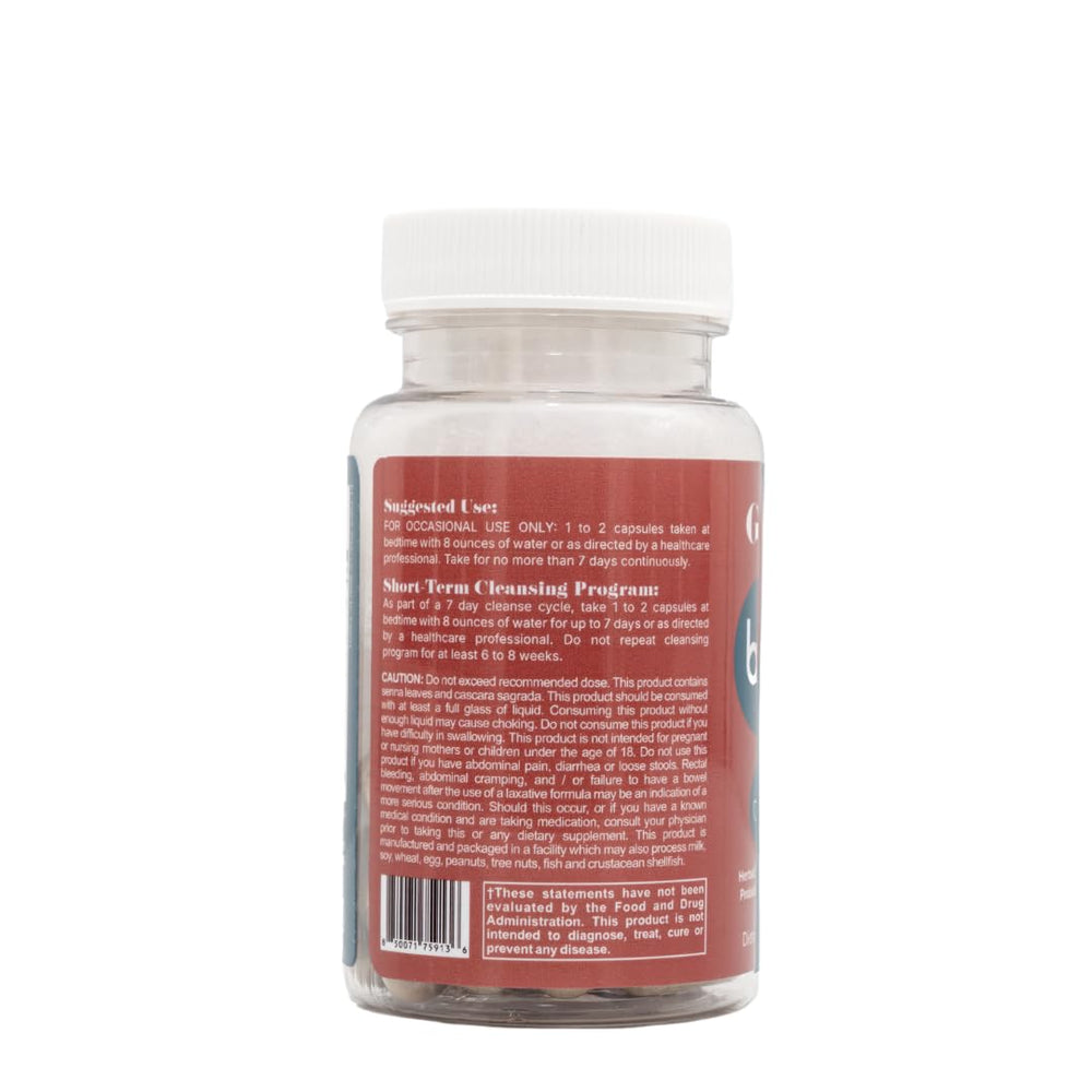 Boujee Hippie GRL Detox bottle close-up highlighting capsules for gentle daily support.