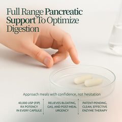 Boulder Bio Digestive Enzymes capsules close-up highlighting purity and potency for digestion.