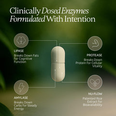 Boulder Bio Digestive Enzymes label details emphasize quality and safe use.