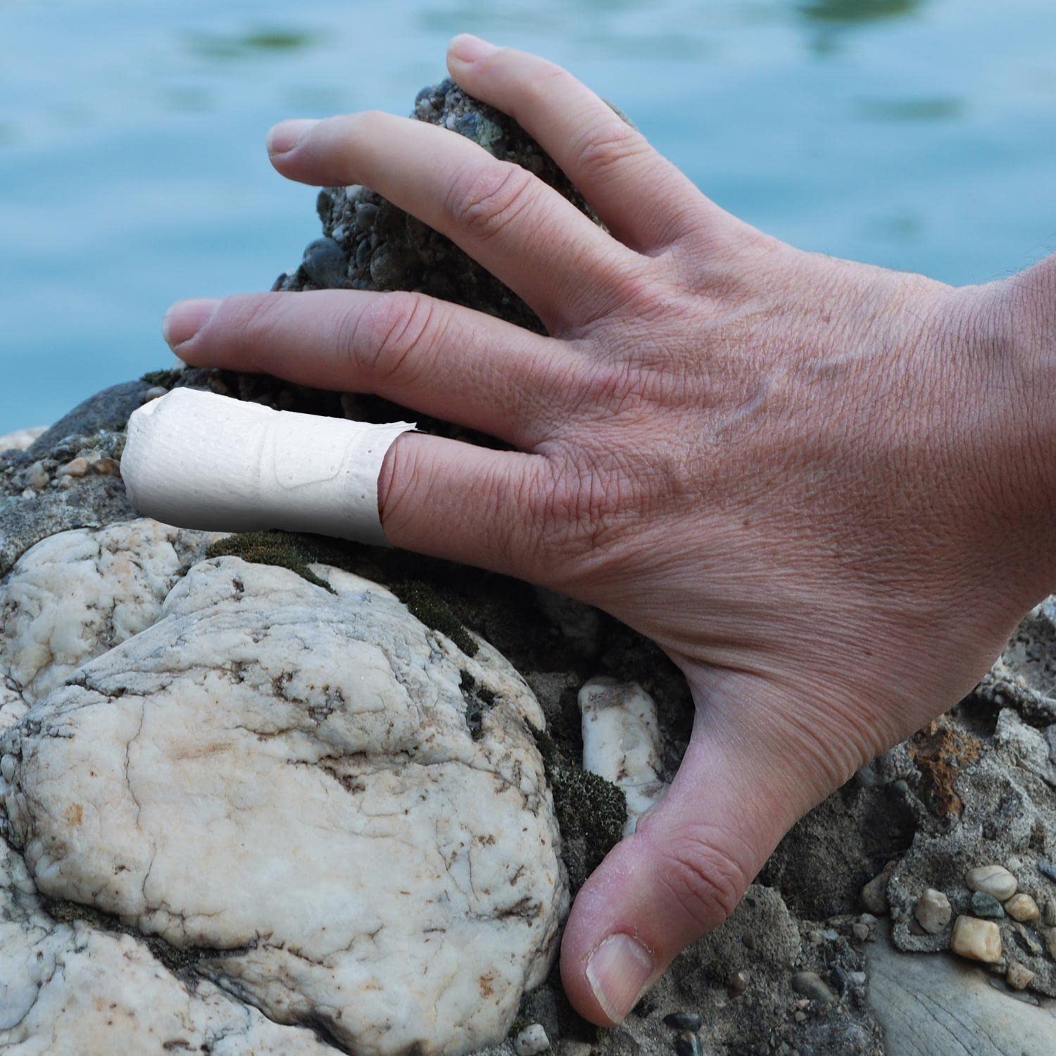 Finger coverage for pre-bandaged finger during daily activities